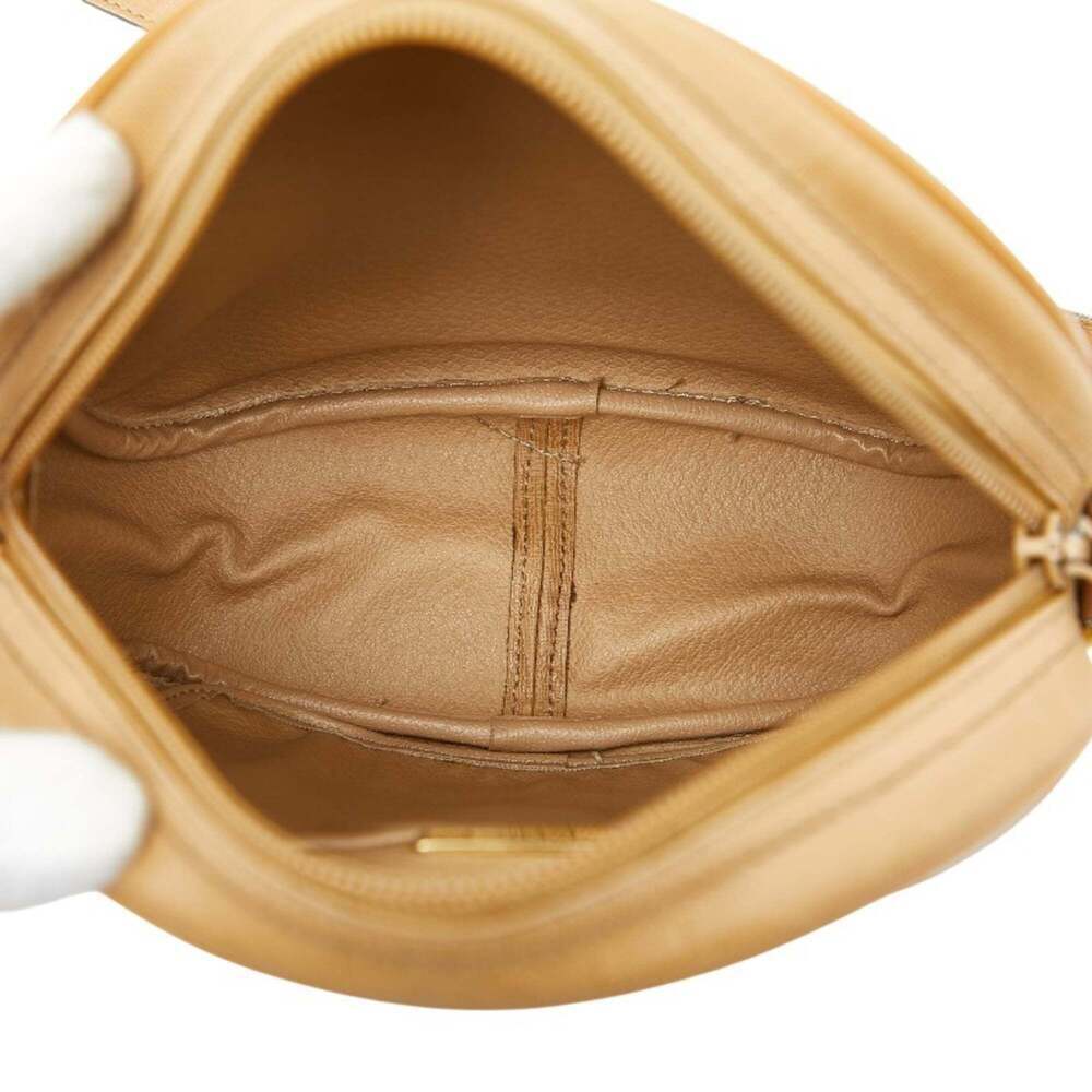 CHRISTIAN DIOR Brown Leather Trotter Shoulder Bag - Picture 8 of 9